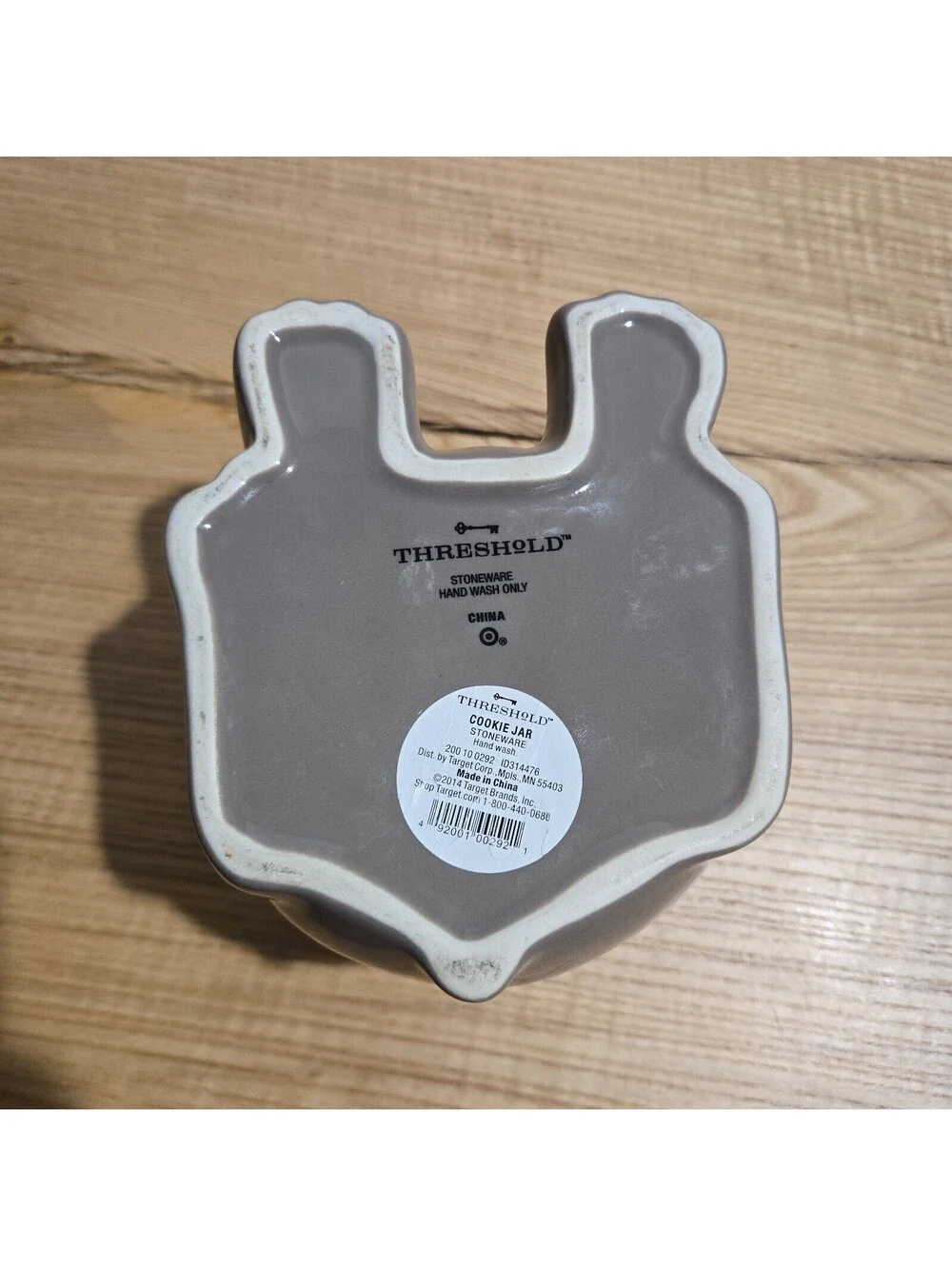 French Bulldog Cookie Jar Stoneware Frenchie Dog Treats Canister 10.5x5.25x6
